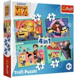 puzzle-4w1-zwariowane-minionki-trefl-trefl