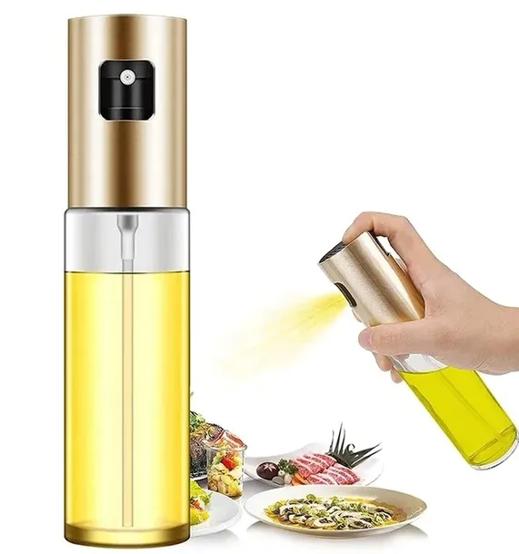 SZKLANY DOZOWNIK W SPRAYU DO OLIWY OLEJU OCET SPRYSKIWACZ DO POTRAW 100 ml