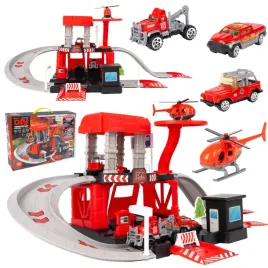 garaz-parking-remiza-pietrowa-baza-zestaw-3-auta-helikopter-straz-pozarna