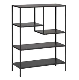 czarny-regal-gota-5-polek-metalowy-loft-1005cm