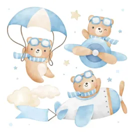 set-naklejek-sciennych-slodkie-misie-lecace-po-niebie-delikatny-100x157-cm