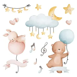 dzieciece-dekoracje-samoprzylepne-zwierzaki-balony-niebo-muzyka-100x148-cm