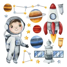 zestaw-naklejek-sciennych-dzieciecych-maly-astronauta-w-kosmosie-80x107-cm