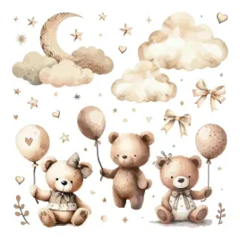 ozdoby-do-pokoju-dziecka-pluszowe-misie-z-balonami-i-niebo-noca-80x118-cm