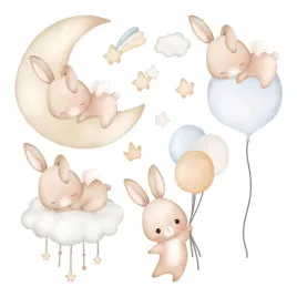 set-naklejek-sciennych-urocze-kroliczki-z-balonami-na-niebie-noca-80x70-cm