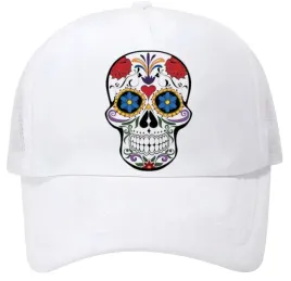 czapka-z-daszkiem-z-siatka-regulowana-kolorowa-czaszka-dia-de-muertos