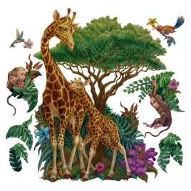 ozdoby-scienne-dla-dzieci-dzikie-zwierzeta-i-roslinnosc-safari-80x119-cm