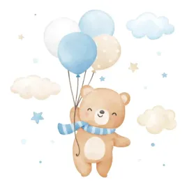 set-naklejek-slodki-mis-z-balonami-w-chmurach-stylowy-akwarelowy-80x114-cm