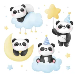 dzieciece-dekoracje-samoprzylepne-slodkie-misie-pandy-na-niebie-80x113-cm