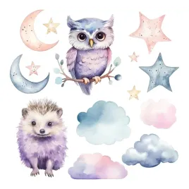 zestaw-naklejek-na-sciane-magiczna-natura-zwierzeta-i-nocne-niebo-60x79-cm