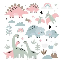 naklejki-na-sciane-dla-dzieci-rodzina-dinozaurow-dzika-roslinnosc-60x89-cm