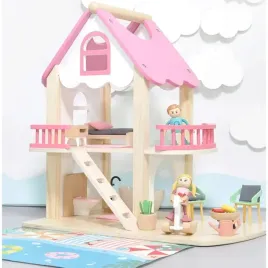 domek-drewniany-dla-lalek-montessori-salon-kuchnia-sypialnia