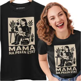 prezent-na-dzien-mamy-matki-koszulka-mama-na-pelen-etat