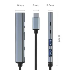 hub-qoltec-adapter-usb-c-3-1-5w1-or-usb-c-pd-or-usb-c-or-2x-usb-2-0-or-usb-3-0