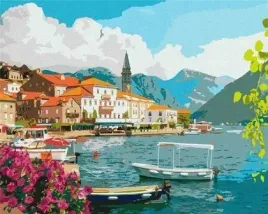 malowanie-po-numerach-lato-w-zatoce-kotor-40x50