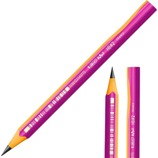 BIC OŁÓWEK SZKOLNY DO NAUKI PISANIA GRUBY JUMBO 1 sztuka Różowy