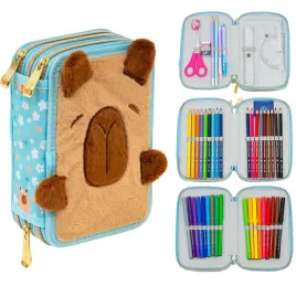 astrabag-piornik-szkolny-trzykomorowy-wyposazenie-wlochacz-capybara