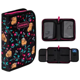 astrabag-piornik-szkolny-pojedynczy-dwuklapkowy-bez-wyposazenia-flower-capy