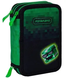 astrabag-piornik-szkolny-trzykomorowy-wyposazenie-kredki-pisaki-pixele-hero