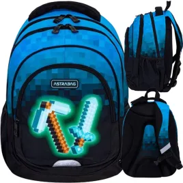astrabag-plecak-szkolny-mlodziezowy-dla-chlopca-blue-pixel-fana-minecraft