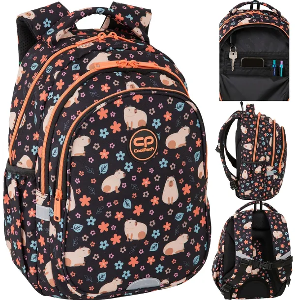 COOLPACK PLECAK SZKOLNY MŁODZIEŻOWY DLA DZIEWCZYNKI CAPYBARA KLASA 1-3