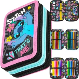 stitch-piornik-szkolny-trzykomorowy-wyposazenie-kredki-pisaki-thats-me