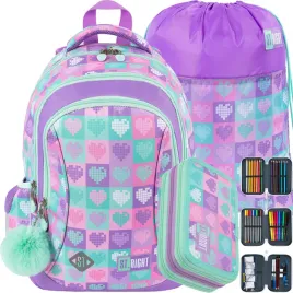 st-right-plecak-szkolny-mlodziezowy-dla-dziewczynki-candy-hearts-zestaw-3w1