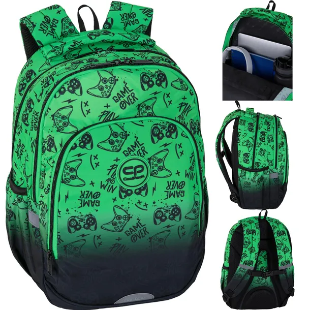 COOLPACK PLECAK SZKOLNY MŁODZIEŻOWY DLA CHŁOPAKA GAME ZONE PRIME PRO