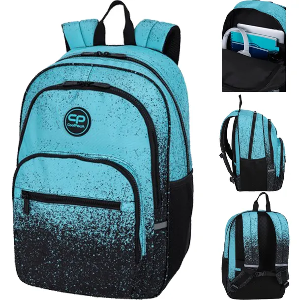 COOLPACK ALFA PLECAK SZKOLNY MŁODZIEŻOWY DLA CHŁOPCA GREEN DOT