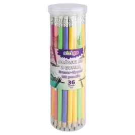 strigo-olowek-szkolny-z-gumka-hb-pastelowy-36-sztuk-zestaw