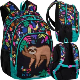 coolpack-plecak-szkolny-tornister-mlodziezowy-3d-wildkid-leniwiec