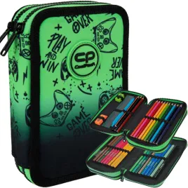 coolpack-piornik-szkolny-dwukomorowy-z-wyposazeniem-game-over-gradient