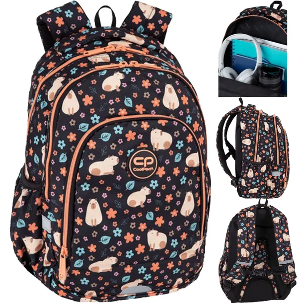 COOLPACK PLECAK SZKOLNY MŁODZIEŻOWY DLA DZIEWCZYNKI CAPYBARA PRIME PRO