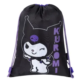 kuromi-worek-szkolny-na-obuwie-dla-dziewczynki-kuromi-black