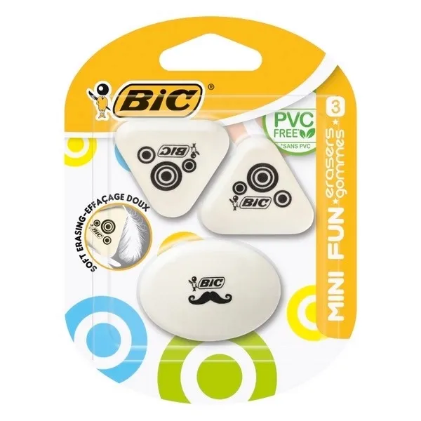 BIC GUMKA DO MAZANIA MINI FUN 3 sztuki