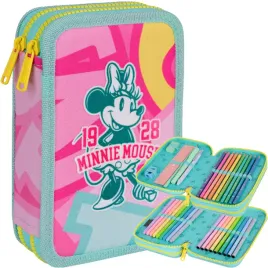 coolpack-piornik-szkolny-dwukomorowy-wyposazenie-kredki-flamastry-minnie