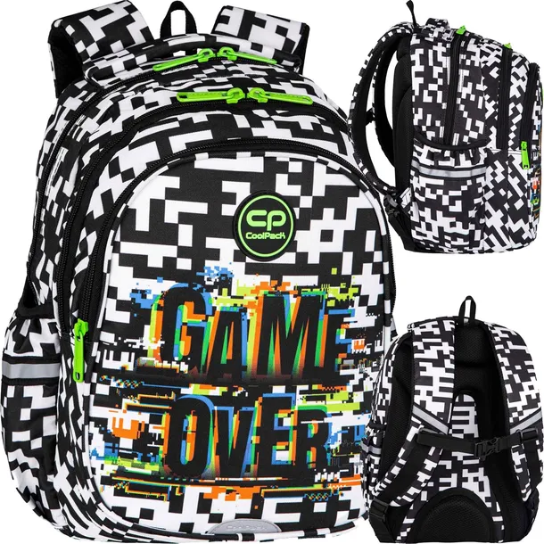 COOLPACK PLECAK SZKOLNY TORNISTER GAME OVER X PLAY
