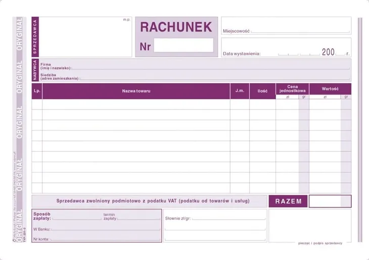 druk-rachunek-a5-poziom-kod-producenta-231-3