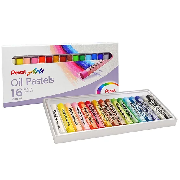 pentel-pastele-olejne-16-kolorow-marka-pentel-stan-nowy