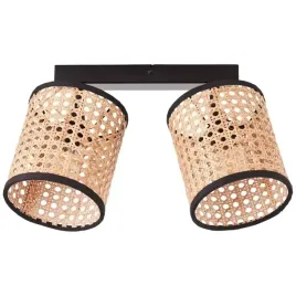 sufitowa-lampa-ratanowa-wiley-99486-06-podwojna-czarna-drewniana