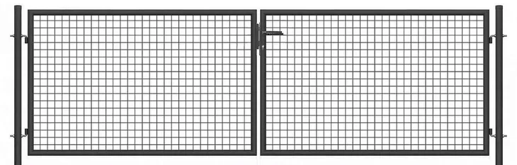 Brama do ogrodu na posesje szer 4,00 m x 1,20 m Panel 2D