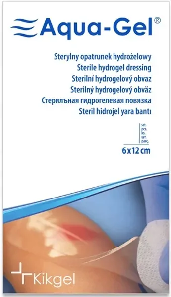 Opatrunek hydrożelowy AQUA-GEL 6 x 12 cm szt.KICKGEL