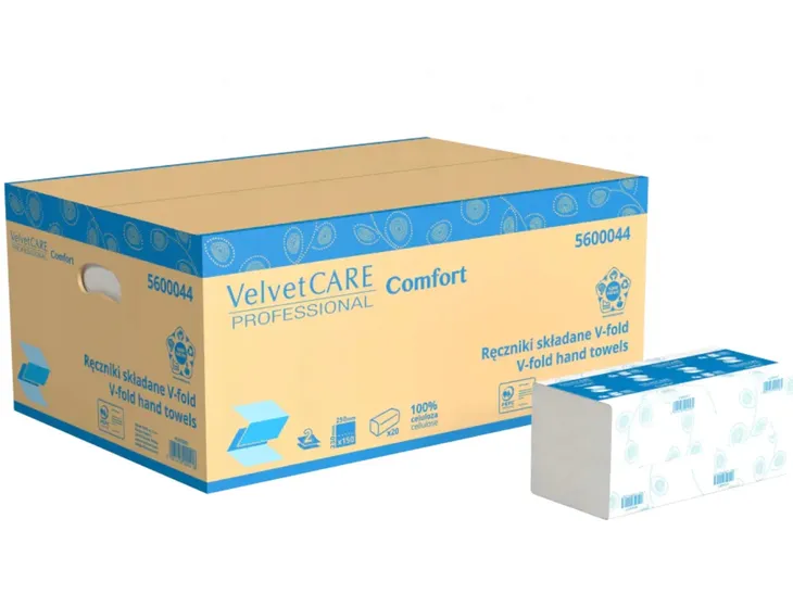 VELVET Ręcznik papierowy ZZ biały 100% celuloza 2W 3000 szt