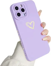 etui-newseego-iphone-13-pro-max-fioletowe-silikonowe-serce-zlote