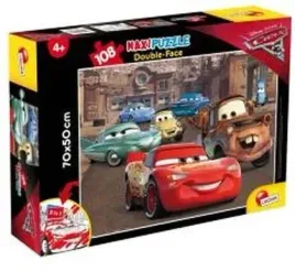 puzzle-dwustronne-supermaxi-108-auta-3-racer-lisciani
