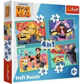 puzzle-4w1-zwariowane-minionki-34648-trefl
