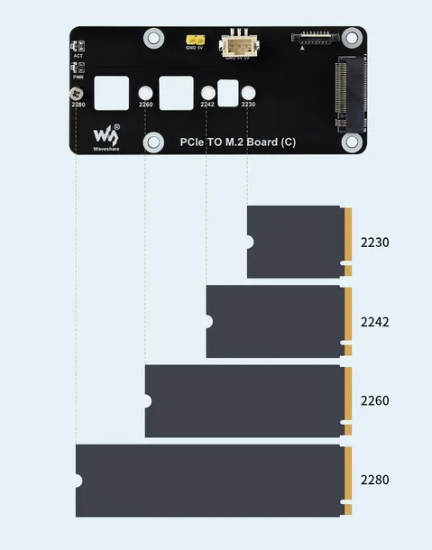 adapter-pcie-do-m-2-dla-raspberry-pi-5-kod-producenta-pcie-to-m-2-board-c-stan-nowy