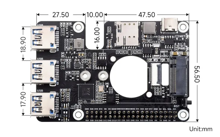 adapter-pcie-dla-gsm-simcom-quectel-4g-5g-i-usb-hat-dla-raspberry-pi-5-producent-waveshare