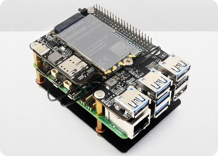 adapter-pcie-dla-gsm-simcom-quectel-4g-5g-i-usb-hat-dla-raspberry-pi-5-stan-nowy-kod-producenta-pcie-to-4g-5g-m-2-usb3-2-hat-waveshare-27698