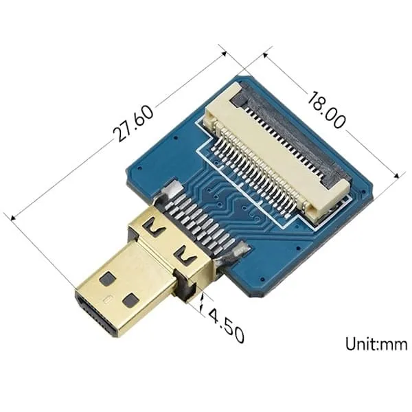 adapter-micro-hdmi-na-ffc-poziomy-kod-producenta-micro-hdmi-adapter-horizontal-waveshare-15030